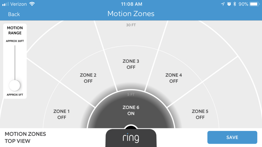 ring doorbell motion sensor