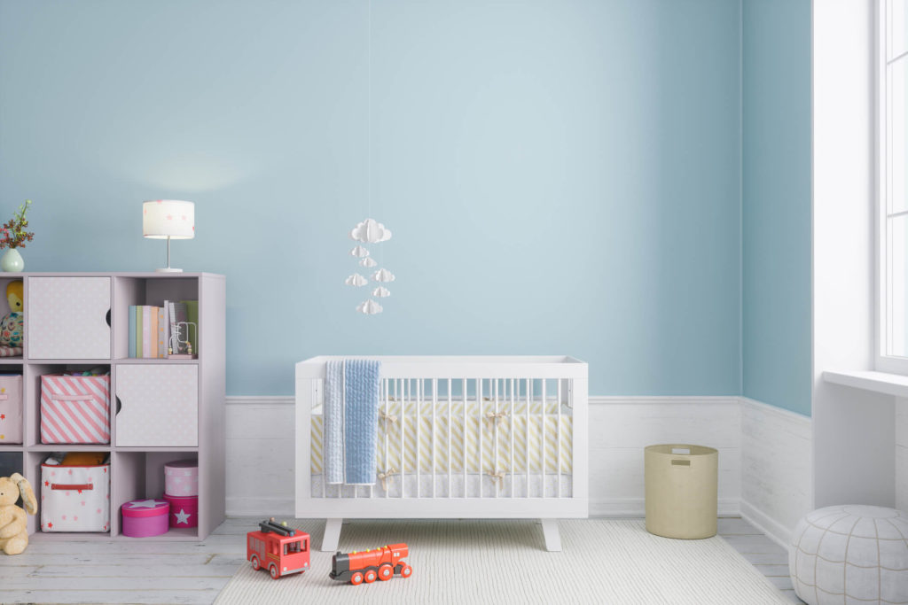 Modern baby room interior