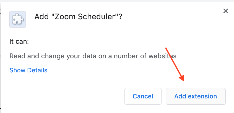 add zoom to google calendar