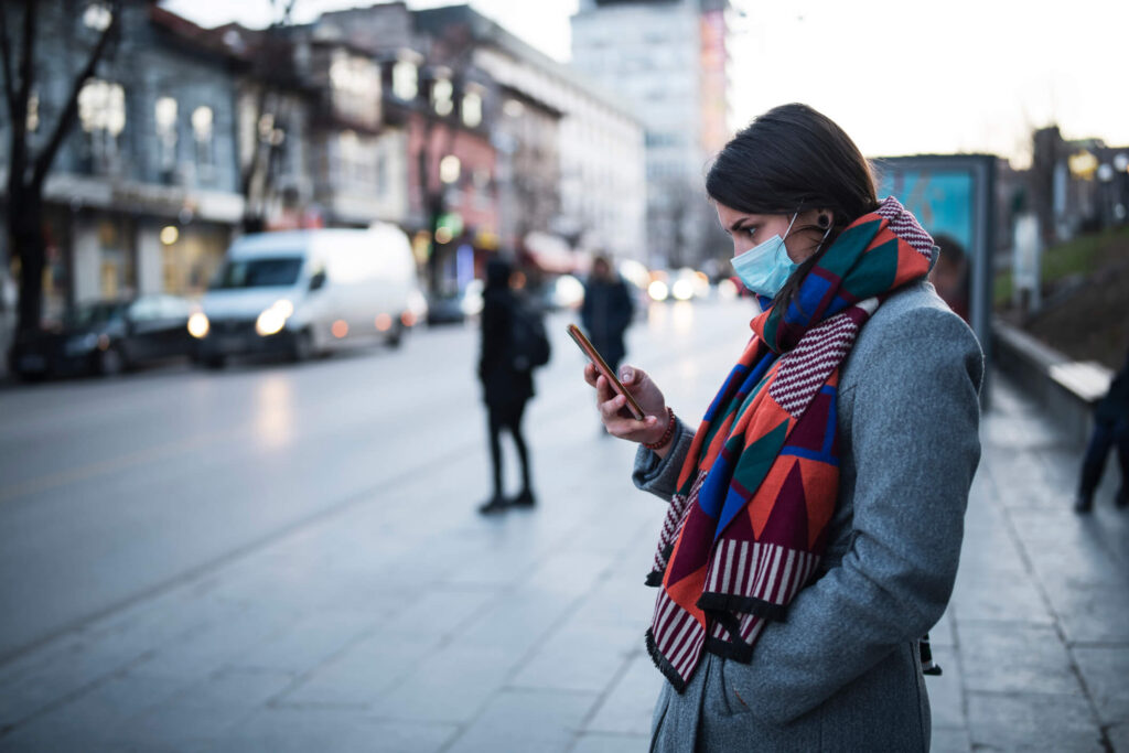 Woman Using Phone