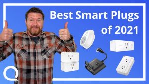 Steve giving thumbs up with various smart plugs