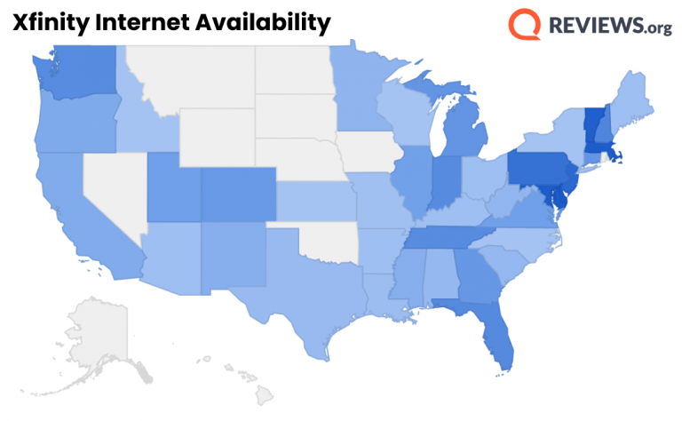 Xfinity Coverage Map Internet Comcast Xfinity Internet Provider Review 2022 | Reviews.org