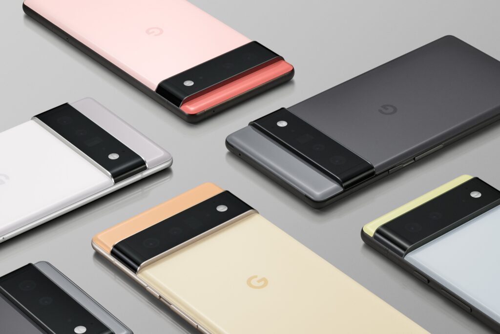 google pixel 6 and pixel 6 pro colours