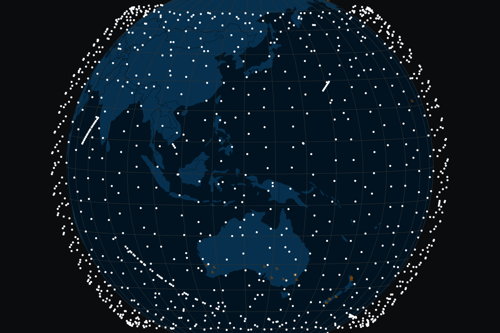 Starlink Satellite Map Australia 
