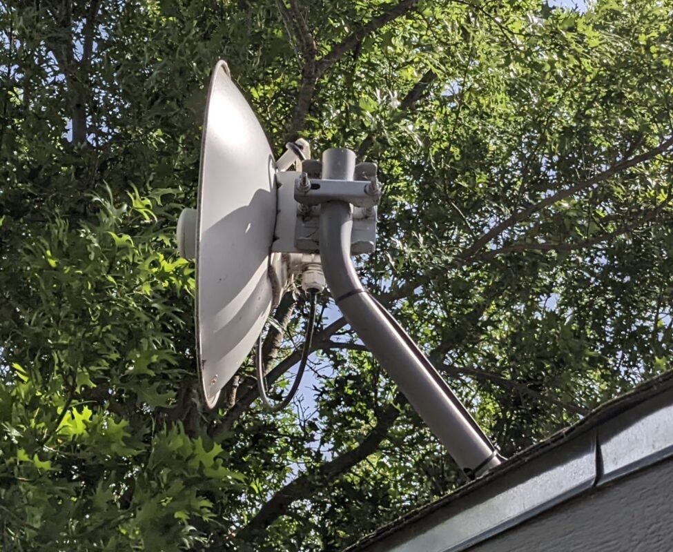 Fixed wireless antenna for Rise Broadband.