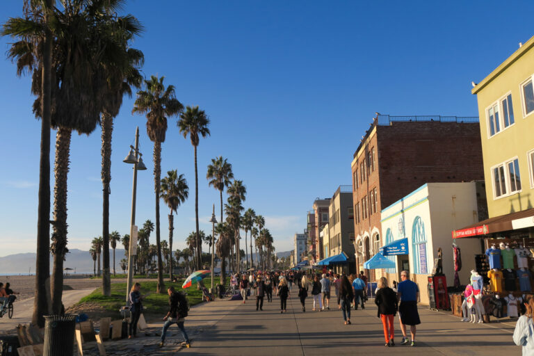 Sunset at Venice Beach, Los Angeles, California