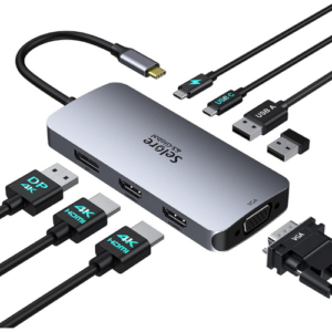 USB C Docking Station Dual HDMI Monitor Adapter