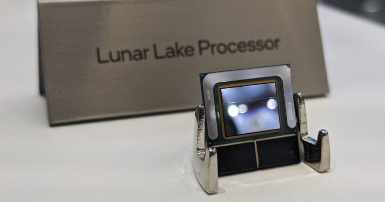 Intel Lunar Lake chips at Computex 2024