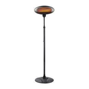 Lenoxx 2000W 2.1m Adjustable Portable Outdoor Electric Patio Heater/Floor Black