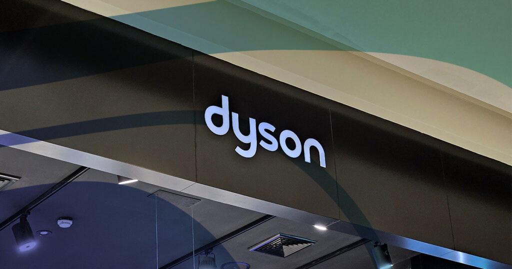 dyson store sign