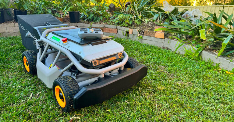 Photo of the Mowrator S1 remote control lawnmower