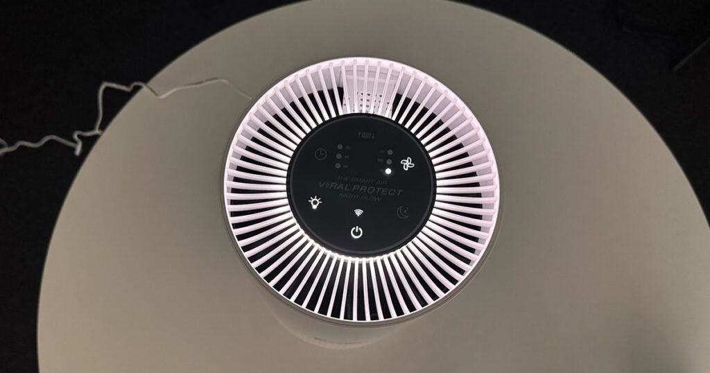 Breville SmartAir Viral Protect Night Glow top view