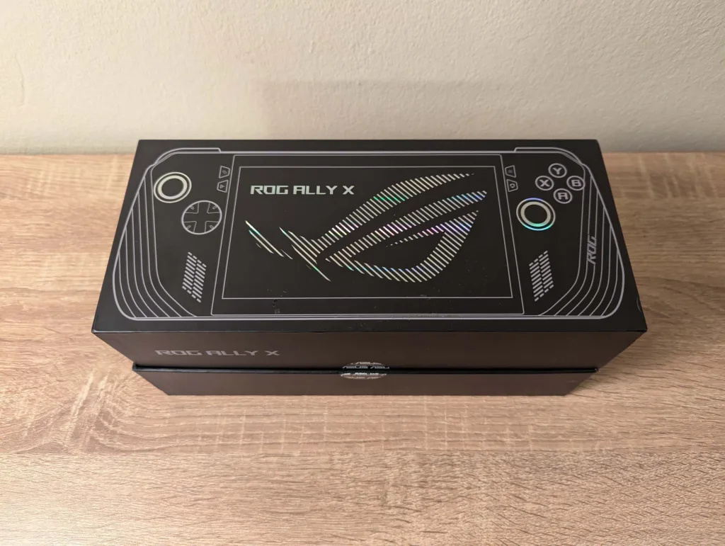 Asus ROG Ally X in a box