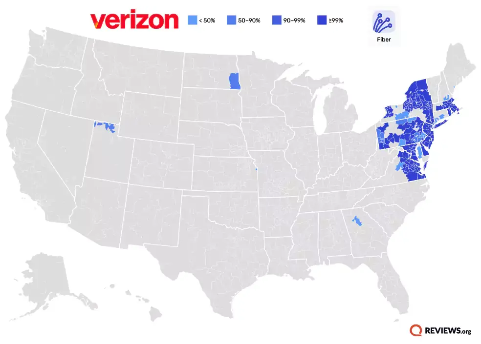 Verizon Fios coverage map