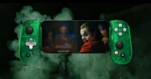 Joker still on iPhone attached to Backbone controller